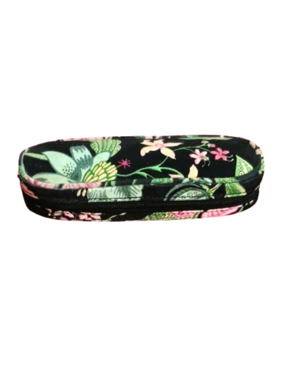 Vera Bradley Floral Eye Glass Case Soft Zip Around Multi Colored Fabric